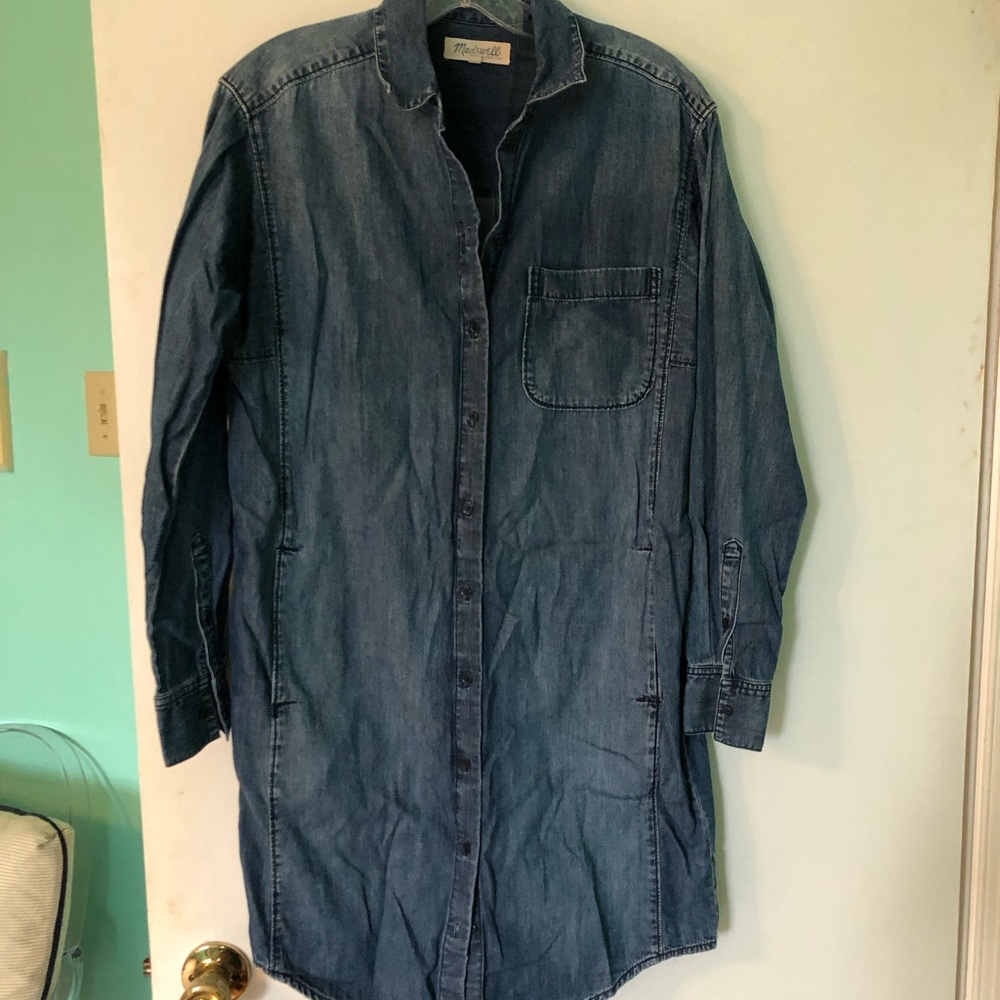 Madewell denim shirt dress